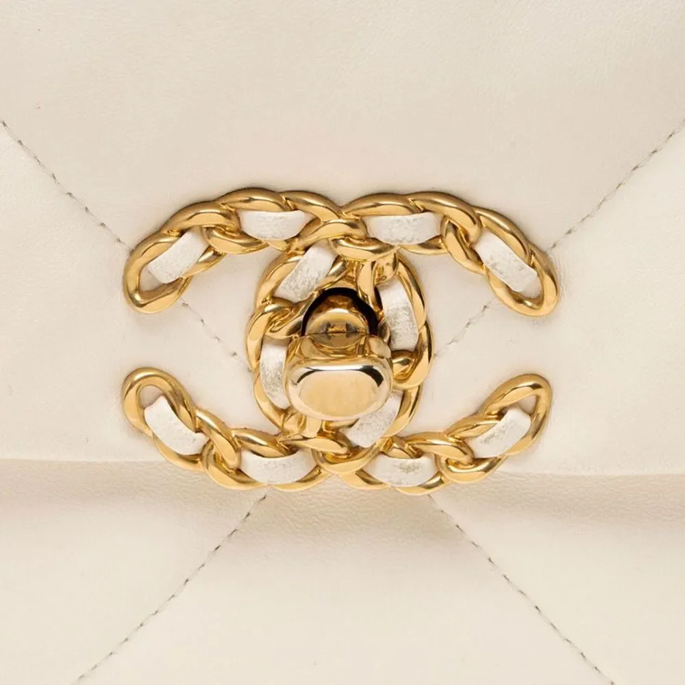 Chanel Lambskin 19 Medium Flap Shoulder Bag
